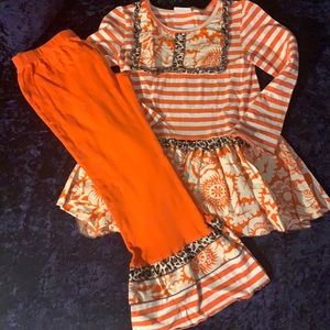 Ruffled pant set